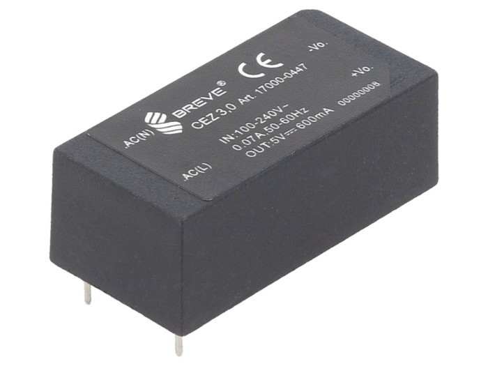 Convertor AC/DC 3W 5VDC