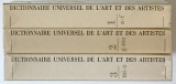 DICTIONNAIRE UNIVERSEL DE L &#039; ART ET DES ARTISTES , TOMES I - III , 1976