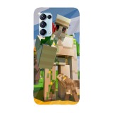 Husa compatibila cu Oppo A72 model Golem Minecraft, Silicon, TPU, Viceversa, Transparent, Carcasa