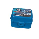 Caserola pentru alimente, pentru copii, Fotbal, Albastru, Baieti, 1.1 l, ATU-087247, Oem