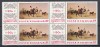 ROMANIA 1972 LP 812 ZIUA MARCII POSTALE ROMANESTI BLOC DE 4 TIMBRE MNH, Nestampilat