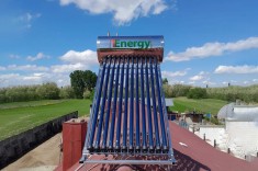 Kit Panou solar apa calda INOX presurizat 1ENERGY, 120 litri, 12 tuburi heat-pipe