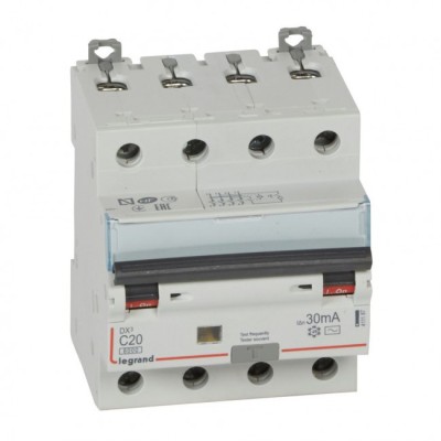 Siguranta Diferential 20A 4P AC 30mA C 10kA Legrand DX3 411187 foto