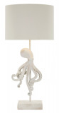 Cumpara ieftin Lampa de masa Octopus, Mauro Ferretti, 1x E27, 40W, 30.5x64.5 cm, polirasina/fier/textil, alb