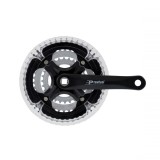 Pedalier Prowheel, 28/38/48T, ax patrat, aluminiu, 170mm, culoare negru Cod:45215ANPKRM