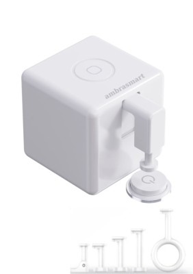 Declansator Mecanic Pentru Intrerupator Smart Home, Accesorii Incluse, FingerBot04, Alb, App control, Buton Inteligent foto