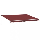 Cumpara ieftin Copertina manuala cu LED solar 5 x 3,5 m Burgundy