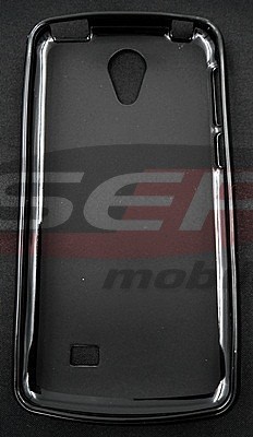 Toc plastic siliconat Lenovo Vibe C NEGRU foto