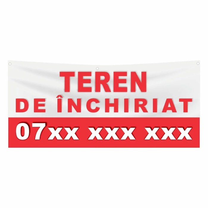 Banner - Teren de inchiriat