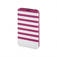 Husa Booklet Stripes Samsung Galaxy S5 Hama, Rosu/Alb