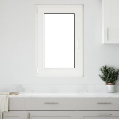 Fereastra de subsol &amp;bdquo;RISOR&amp;rdquo; 60x80 cm Rabatabil DIN St&amp;acirc;nga Alb foto