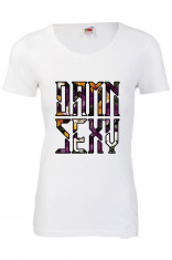 TRICOU DAMA PERSONALIZAT &amp;quot; DAMN SEXY&amp;quot; foto