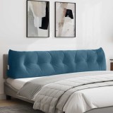 vidaXL Perna pentru spate albastru 200 x 24 x 50 cm Catifea 42014602