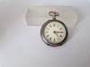 Ceas de Dame-de Buzunar - din Argint- Pinset -Cadran Alb cu Cifre Romane-1900