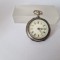 Ceas de Dame-de Buzunar - din Argint- Pinset -Cadran Alb cu Cifre Romane-1900