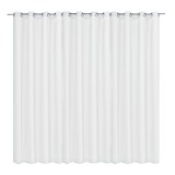 Draperie opaca Stella cu inele Jemidi, 300 x 245 cm, Alb, Poliester, 55288.02.01