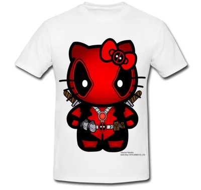 Tricou &amp;quot; Hello Kitty deadpool decal &amp;quot; foto