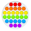 POP IT jucarie antistres, 28 bule multicolor, forma cerc, 3 ani+, 13x13 cm, ProCart