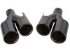 Set Ornamente Toba Evacuare Dubla M-Look Negre BMW Seria 5 E39, 63mm, 250mm, ALM