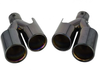 Set ornamente tobe evacuare dubla M-look Negre BMW seria 5 E39 foto