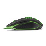 Mouse optic cu fir, Esperanza, USB, 2400DPI, Negru/Verde