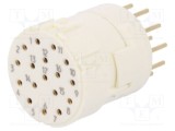 Conector HARTING M23 Signal 17 pini mamă THT 160V 8A