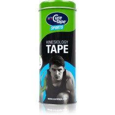 MyCureTape&reg; Sports bandă kinesiologică cutie de metal culoare Lime, Black, Blue 3x2.5 m