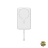 Baterie Externa Wireless Baseus Magnetic Mini 10000mAh 30W PD + FQI 1 x QI - 2 x USB-C Alba P1002210B223-00