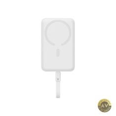 Baterie Externa Wireless Baseus Magnetic Mini 10000mAh 30W PD + FQI 1 x QI - 2 x USB-C Alba P1002210B223-00