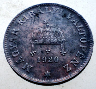 F.143 UNGARIA 20 FILLER 1920 KB foto