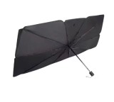 Cumpara ieftin Parasolar Auto Pliabil, pentru Masina, in Forma de Umbrela, Negru-Argintiu, 130 x 75 cm, Rezistent UV, BZRSH