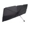 Parasolar Auto Pliabil, pentru Masina, in Forma de Umbrela, Negru-Argintiu, 130 x 75 cm, Rezistent UV, BZRSH