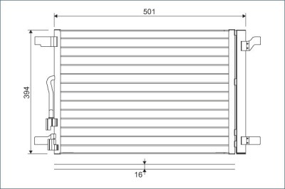 VALEO 814301 Condensator, climatizare foto
