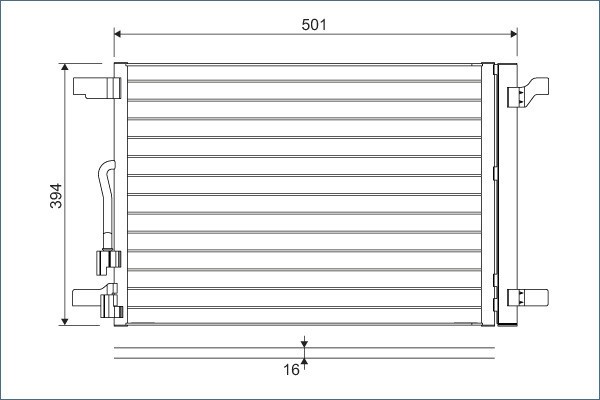 VALEO 814301 Condensator, climatizare