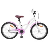 vidaXL Bicicletă pentru Copii 20 Inci pentru 6-11 ani Alb 42009661