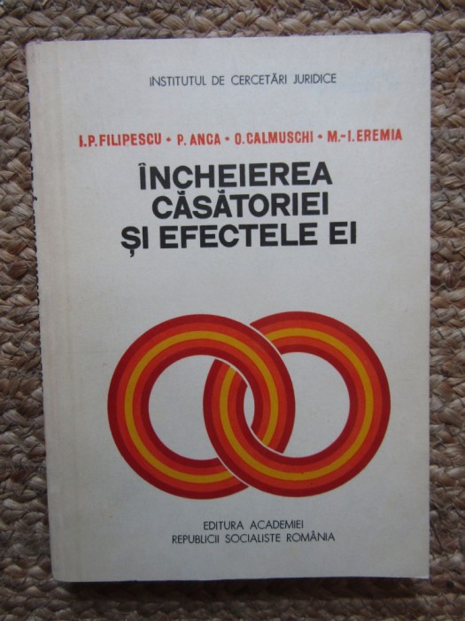 I. P. Filipescu, s.a. - Incheierea casatoriei si efectele ei, 1981