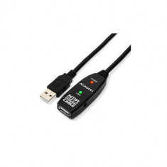 Cablu AXAGON ADR-210 USB - USB + 3.5mm Jack 10m Black foto