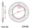 Pinion Spate 51 Dinti Pas 428 Motorevolution Yamaha DT 125 R RH WR 125 R X