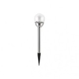 Entac lampa de gradina solar, 34 cm, inox, sticla, 1 LED 24