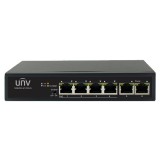 Switch 4 porturi PoE+, 2 porturi uplink RJ45 - UNV NSW2010-6T-POE-IN SafetyGuard Surveillance