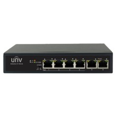 Switch 4 porturi PoE+, 2 porturi uplink RJ45 - UNV NSW2010-6T-POE-IN SafetyGuard Surveillance foto