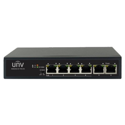 Switch 4 porturi PoE+, 2 porturi uplink RJ45 - UNV NSW2010-6T-POE-IN SafetyGuard Surveillance foto