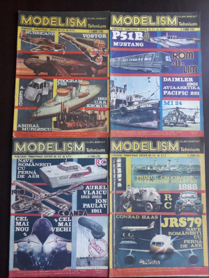 Lot 4 Reviste Modelism an 1988, nr. 1,2,3,4 / C rev P2 foto