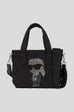 Karl Lagerfeld geantă IKON RHINESTONE culoarea negru, A3W50023