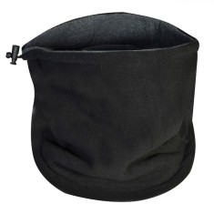 Fular Sport, Model Circular, Negru, Material Fleece, Dimensiune 30x25cm