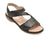 Cumpara ieftin Sandale RIEKER negre, 65964, din piele naturala