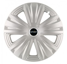 Set 4 Capace Roti Autohelix MSA&reg;, potrivite jantelor de R14, pentru Smart, model glory Gri