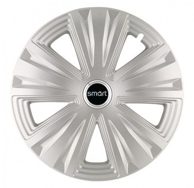 Set 4 Capace Roti, potrivite jantelor de R14, pentru Smart, model glory Gri foto