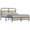 vidaXL Cadru de pat fără saltea 135x190 cm Lemn derivat stejar Sonoma 4100409