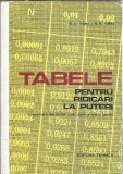 Tabele pentru ridicari la puteri - S. D. Tisin